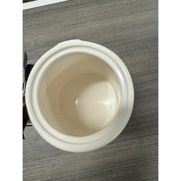 Elf Snack Rae Dunn Embossed Ceramic Christmas Kitchen Canister Jar Wooden Scoop - Picture 5 of 7